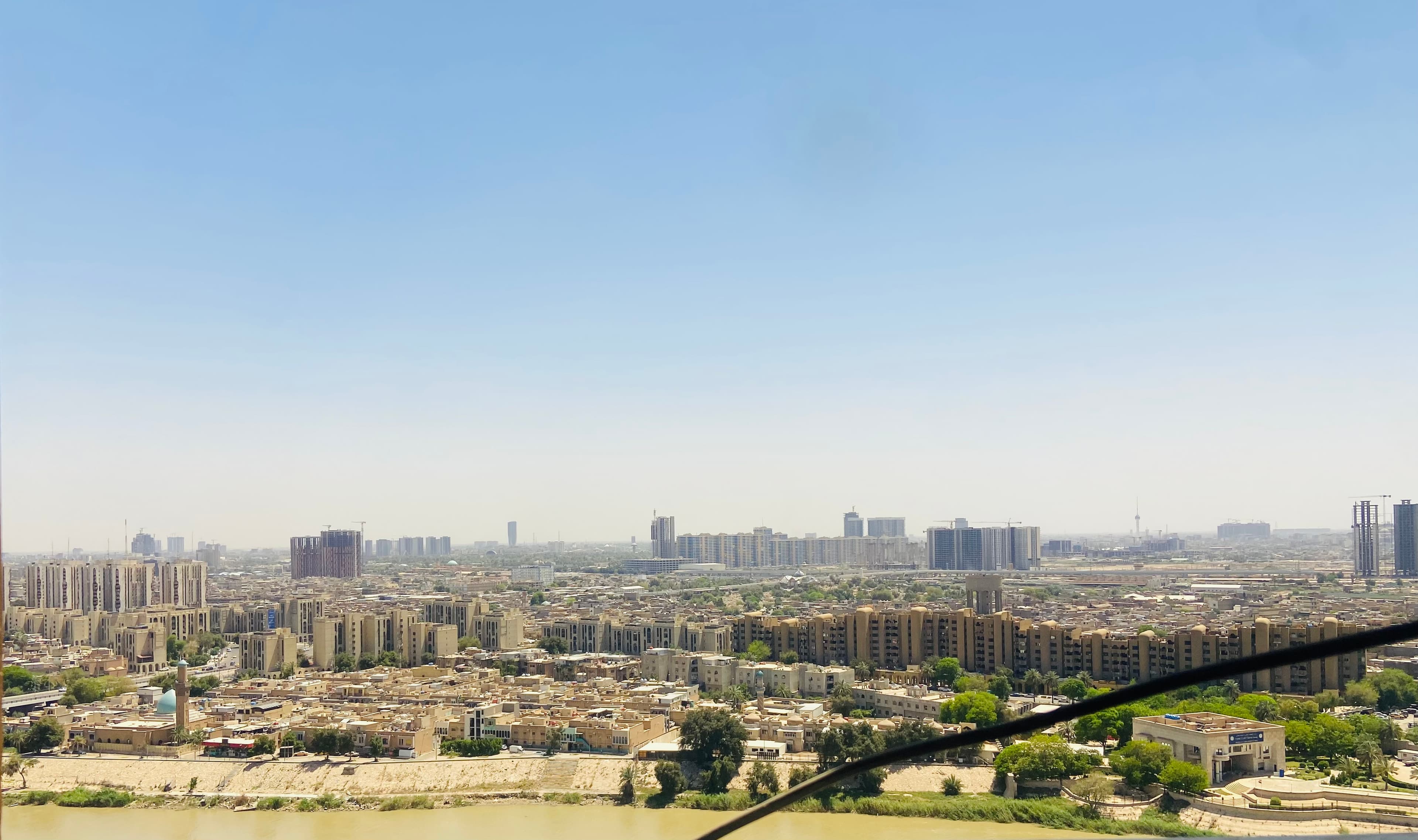 Baghdad skyline along the Tigris